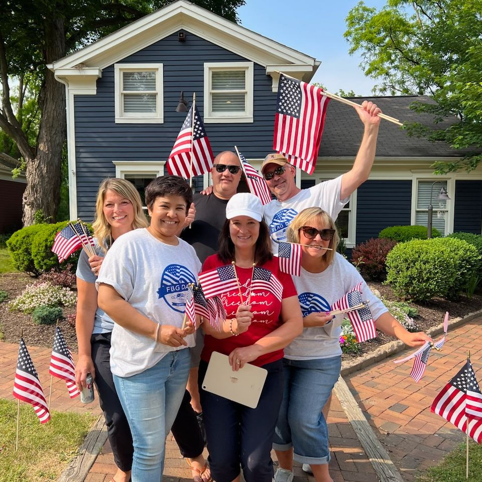 We believe community giveback is essential. On Flag Day, M&A sold flags to raise money for the Veterans Outreach Center.