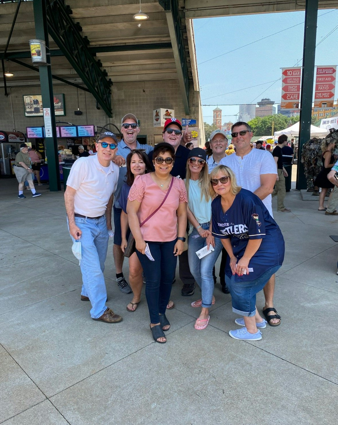 M&A employees at our annual Red Wings Baseball event to show our employee appreciation.