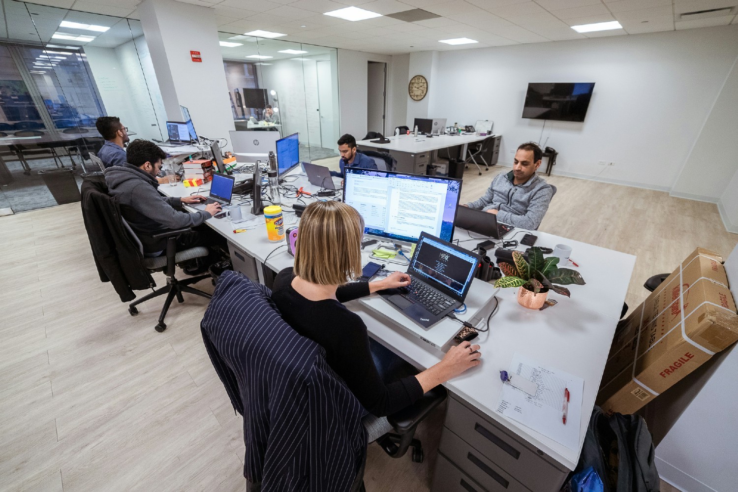EKI-Digital has an open floor plan allowing employees to work cohesively together.