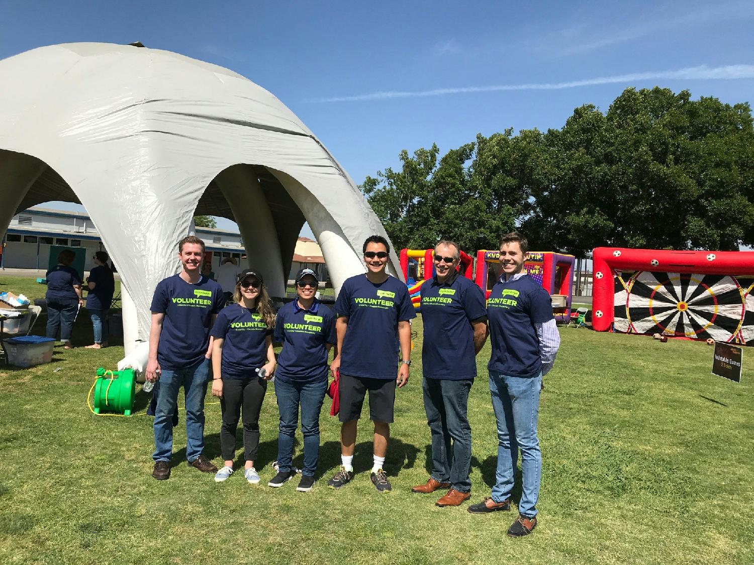 MKN's Fresno office volunteering at a local elementary school.