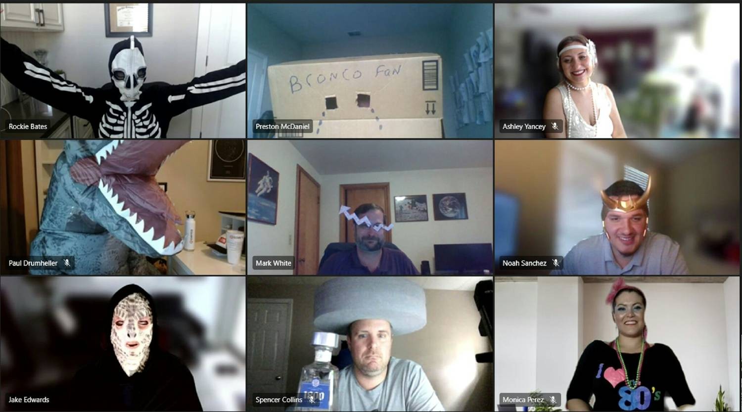 The Engineering team's virtual Halloween costume contest.