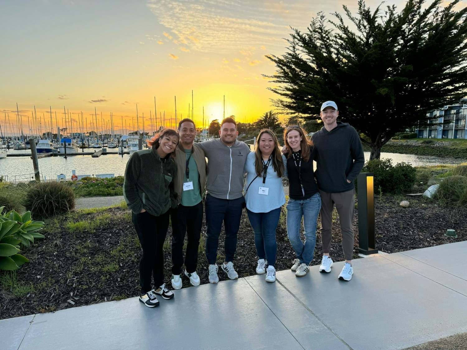 The AKASA People Team out for a sunset walk.