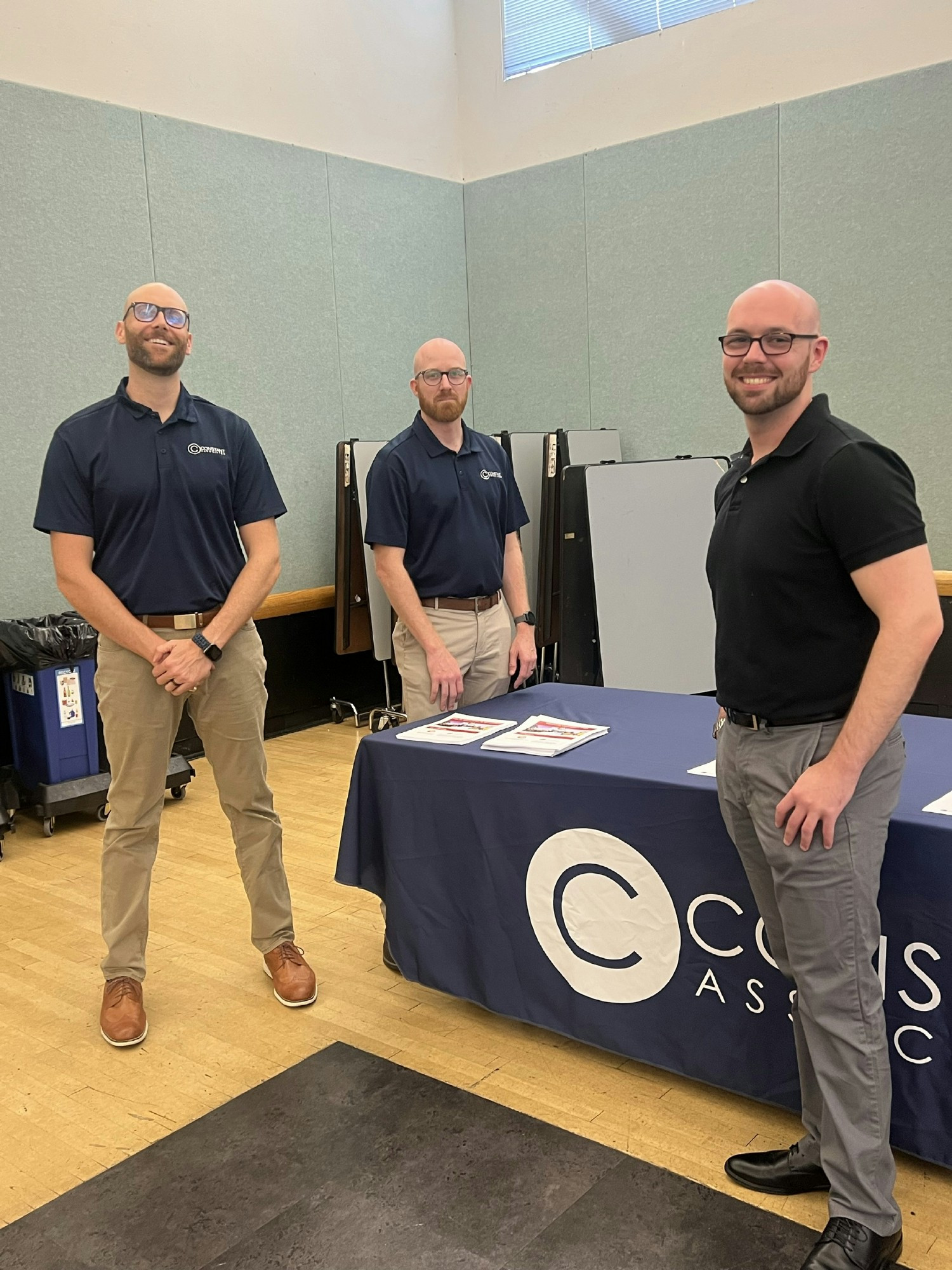 Preston, Derek, & Kevin at a county emergency management workshop in California.