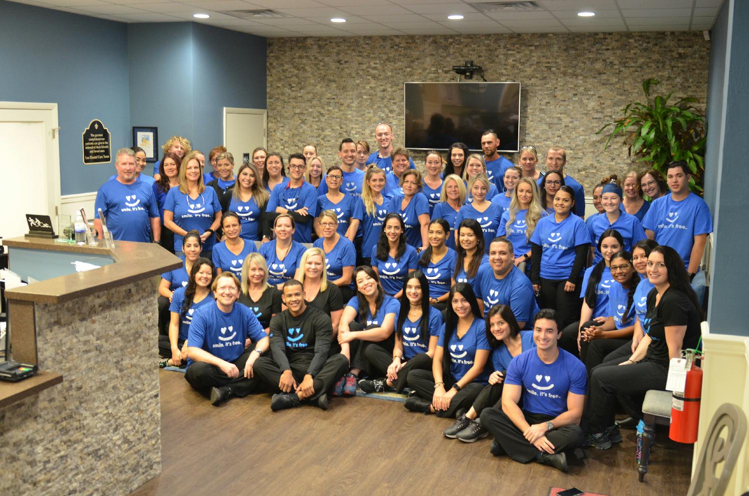 The Blue Sea Dental Team and volunteers at Dentistry from the Heart November 2019