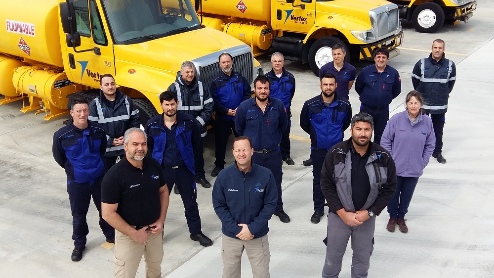 Vertex Aerospace’s Fleet Logistics Center Sigonella fuels team, based in Souda Bay, Greece