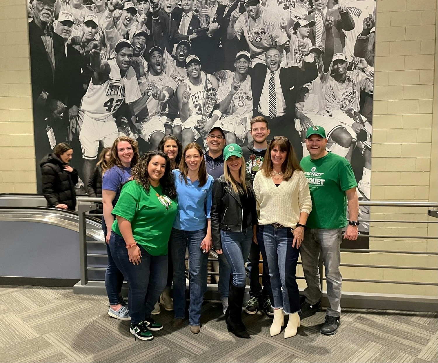 ClearPlanners also love cheering on our favorite sports teams too!  This is a New England Region event at the Celtics. 