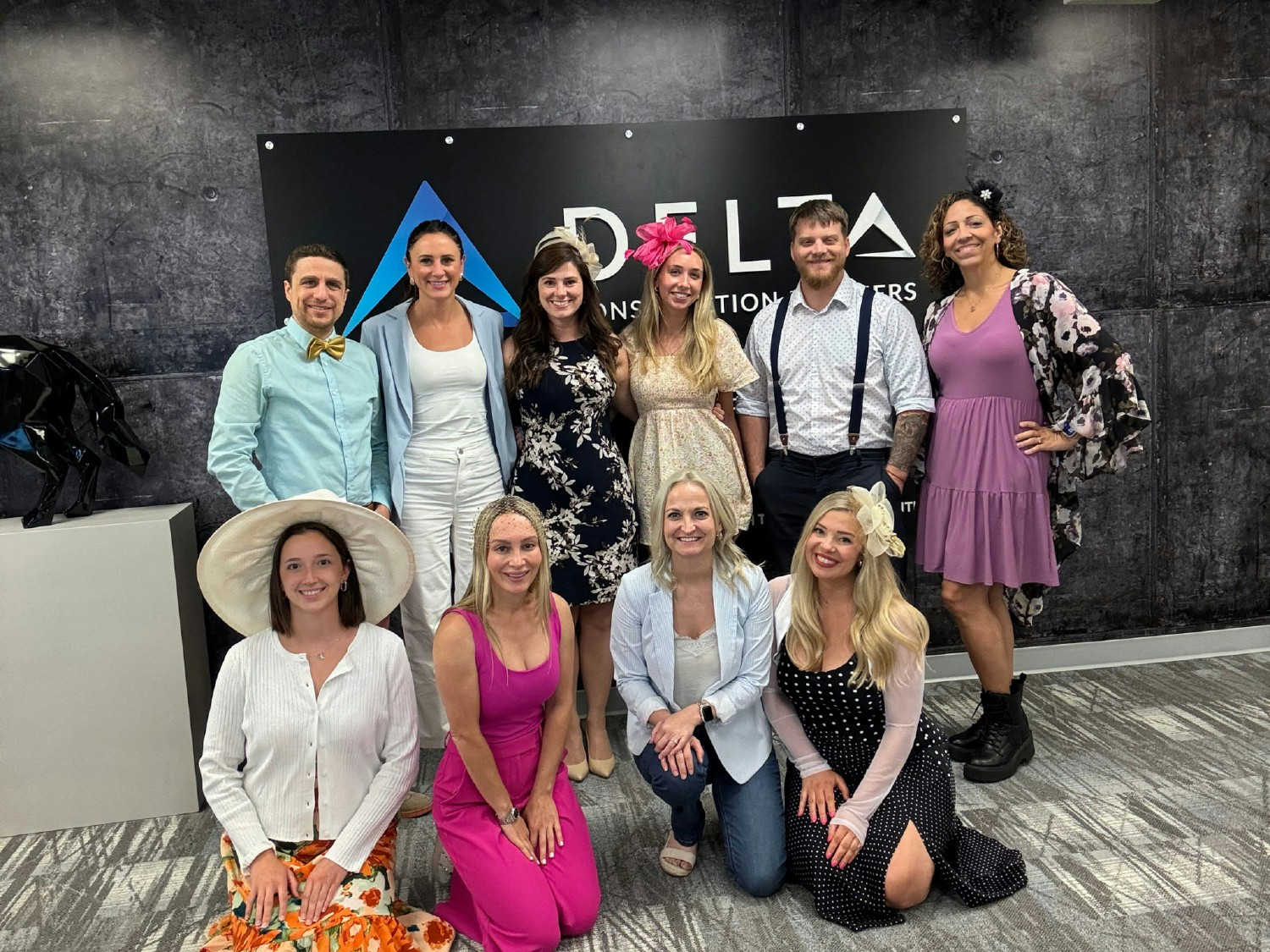 Any chance to celebrate a holiday or competition! Our team dressed to the nines as an homage for Kentucky Derby.