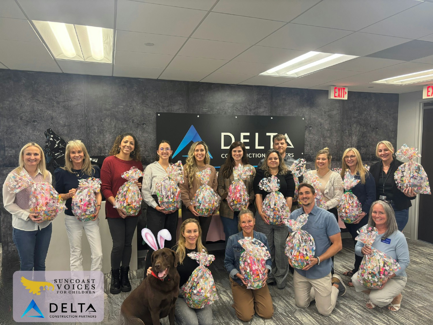 Every Spring, our DCP team packages 'Bunny Baskets' for the children in foster homes for Suncoast Voices for Children.