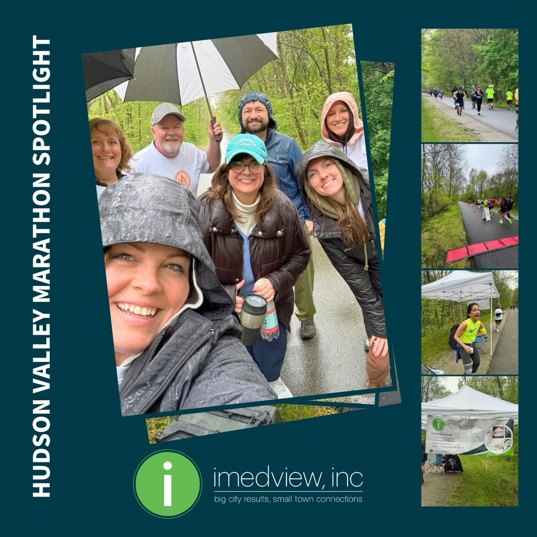 Imedview employees volunteer to support the event and cheer on co-workers in the Hudson Valley Marathon races.