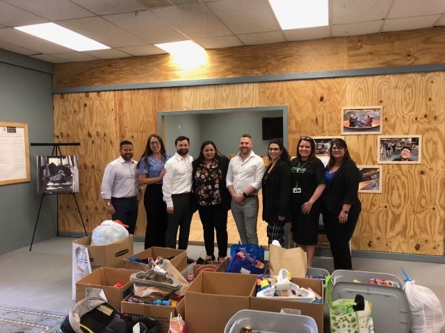 Company employees donated an overwhelming amount of items to give to the local veteran center in June 2024.