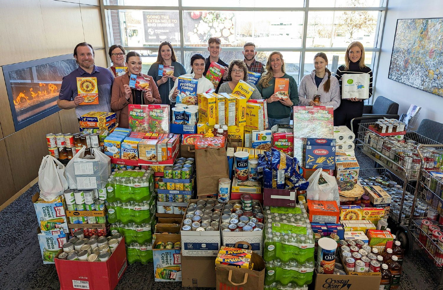 Company departments donated 2,300 lbs of food to the Food Bank of Iowa through an Olympic-themed mini-golf competition.
