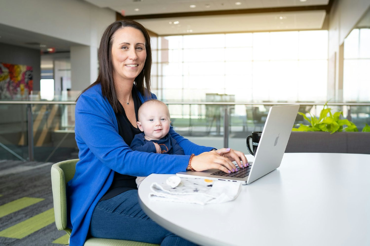 Merchants supports work-life balance with its innovative Infants in the Workplace program.
