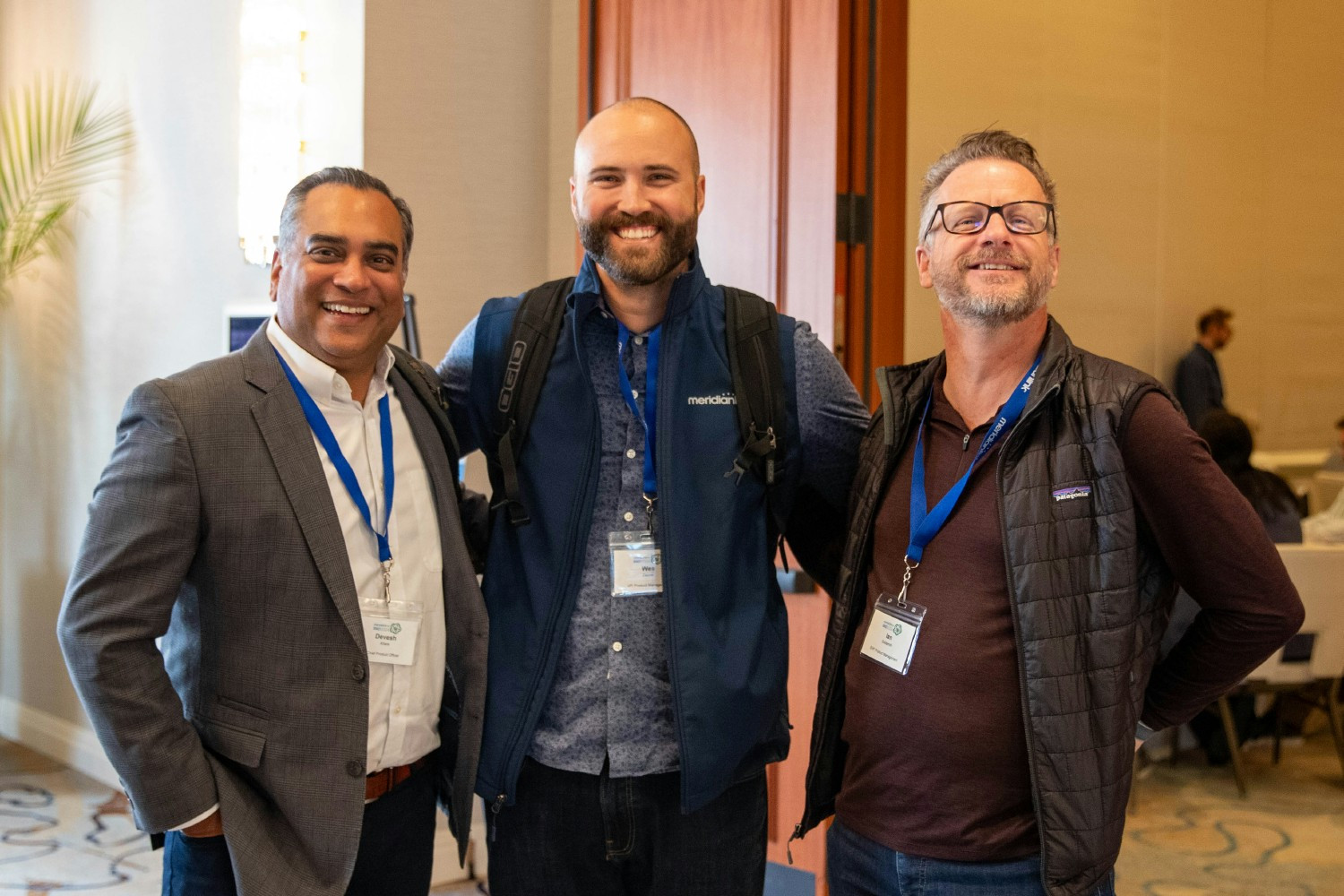 Senior leaders of our Product Management team are all smiles at ML Live! 