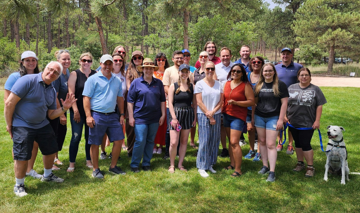Our annual summer picnic in Colorado with our families and four legged friends!
