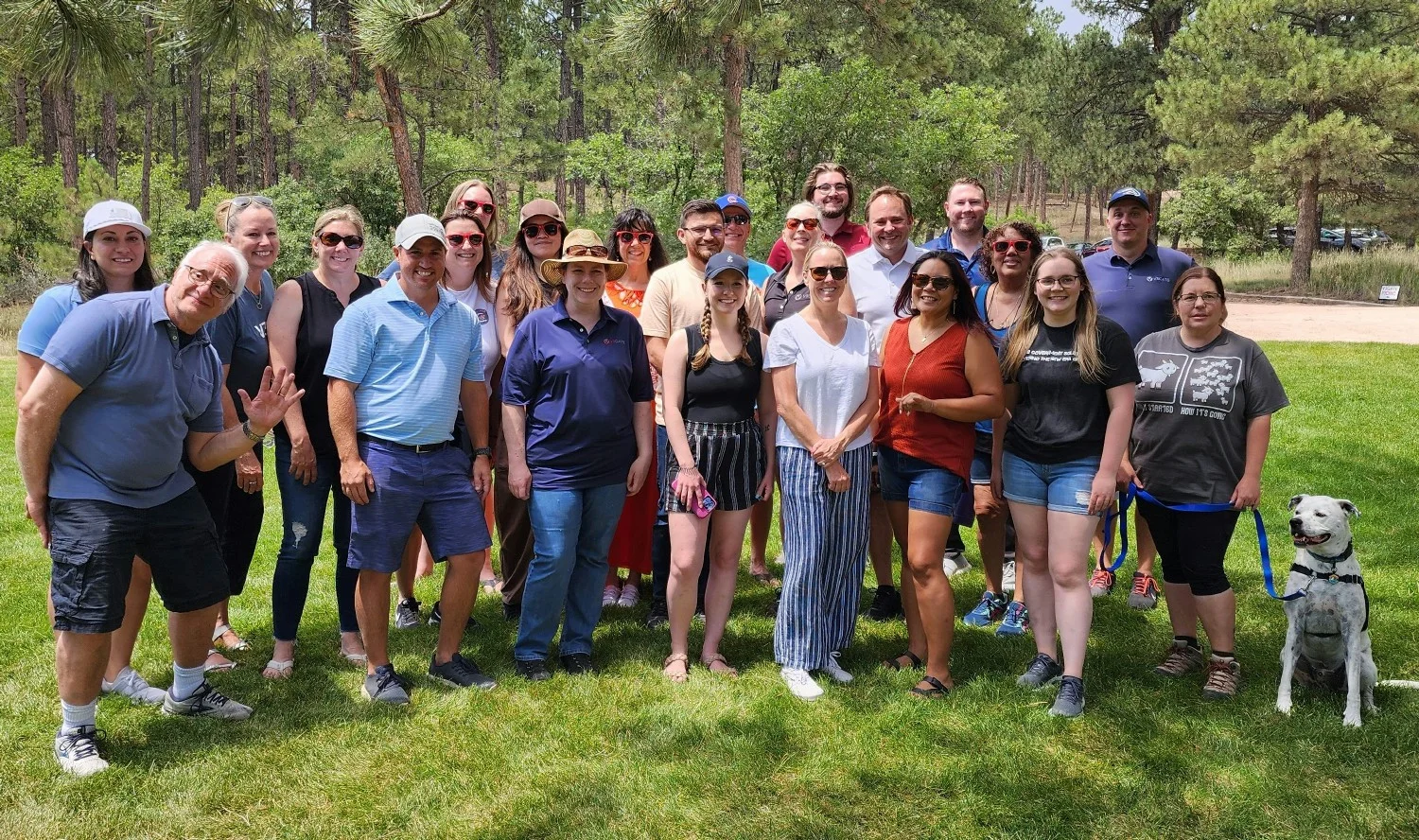 Our annual summer picnic in Colorado with our families and four legged friends!