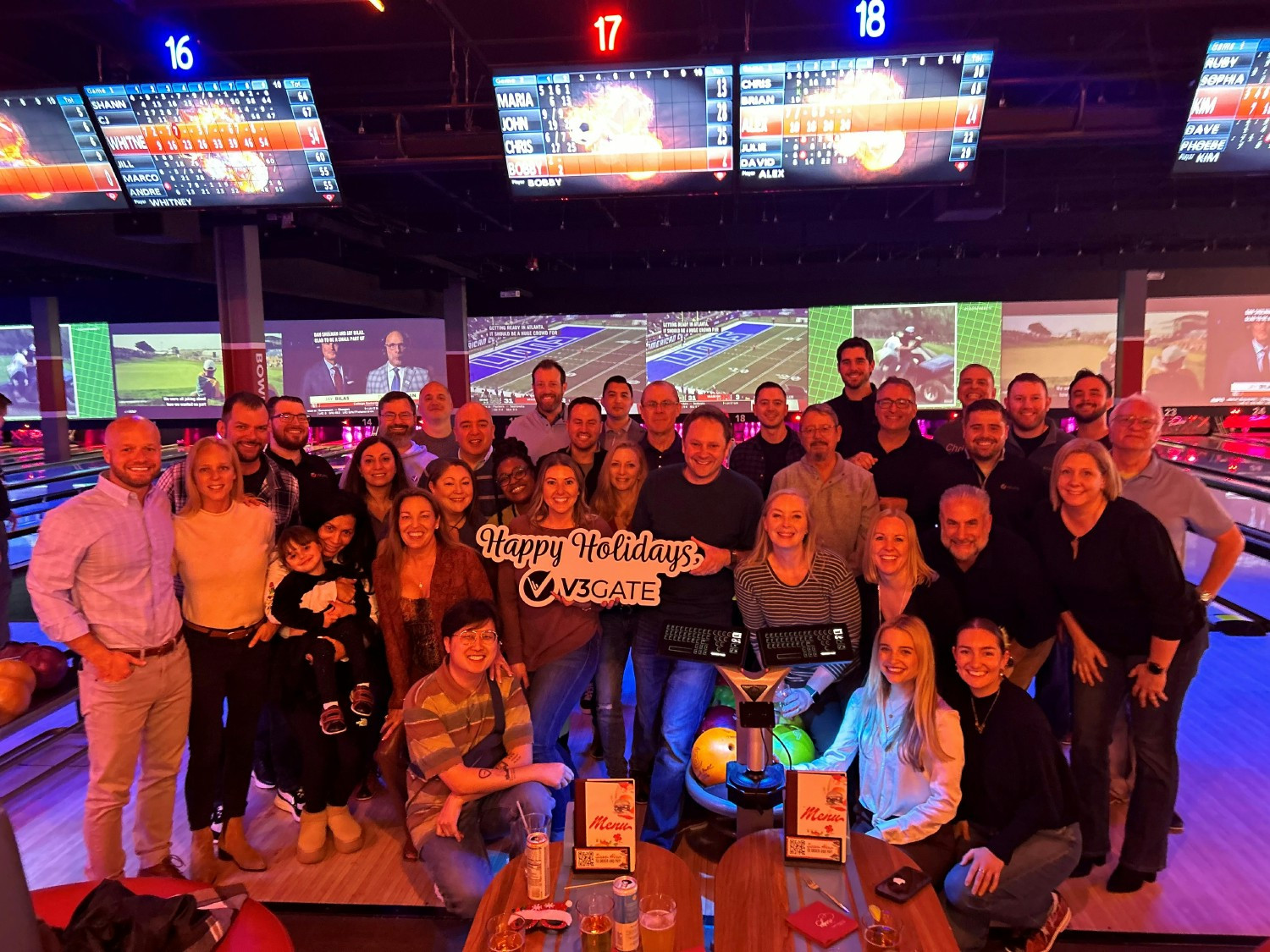 Ringing in the holiday season together with fun and games!