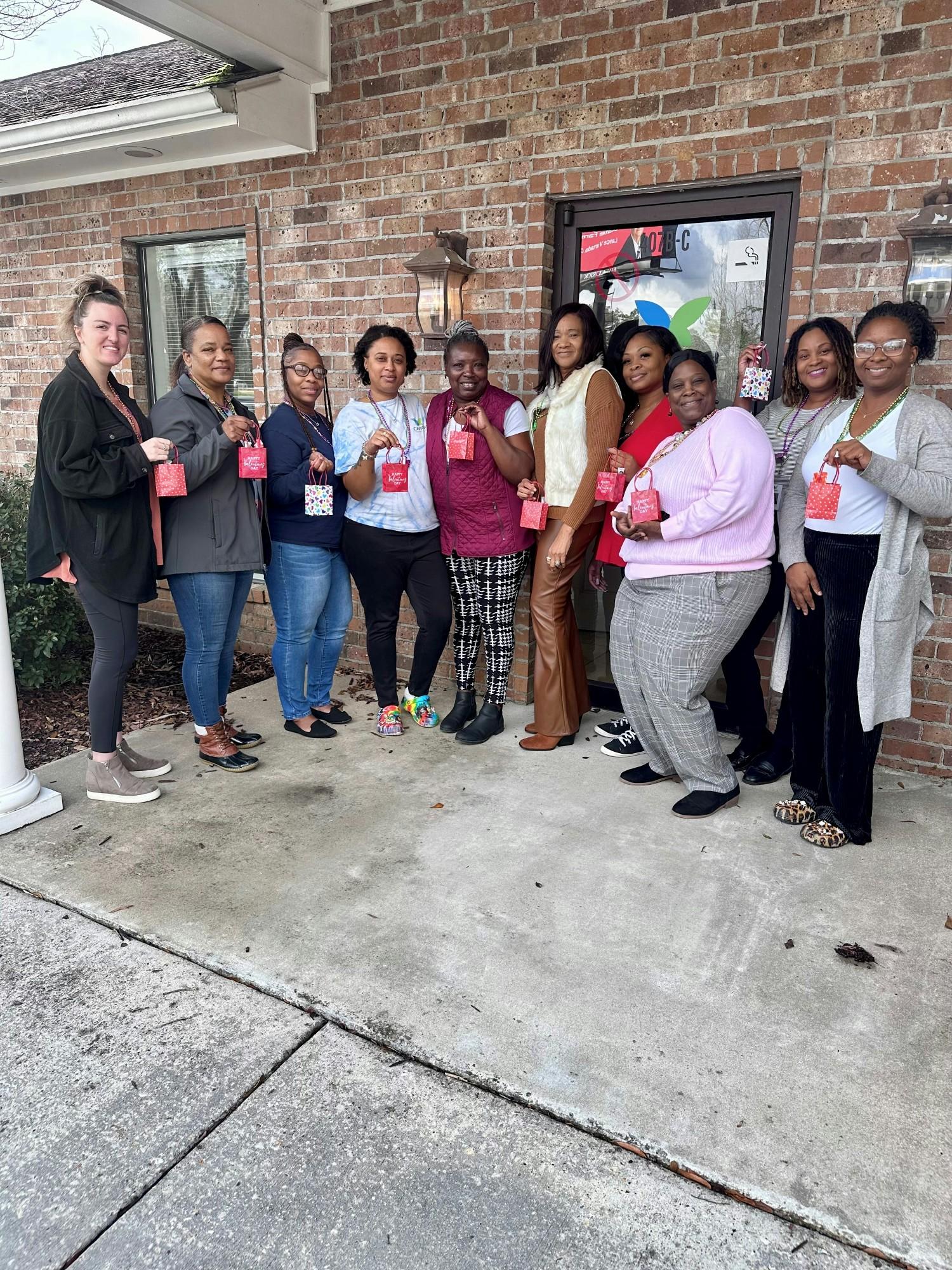 McComb Community Office for Valentine's Day Cookie Swap