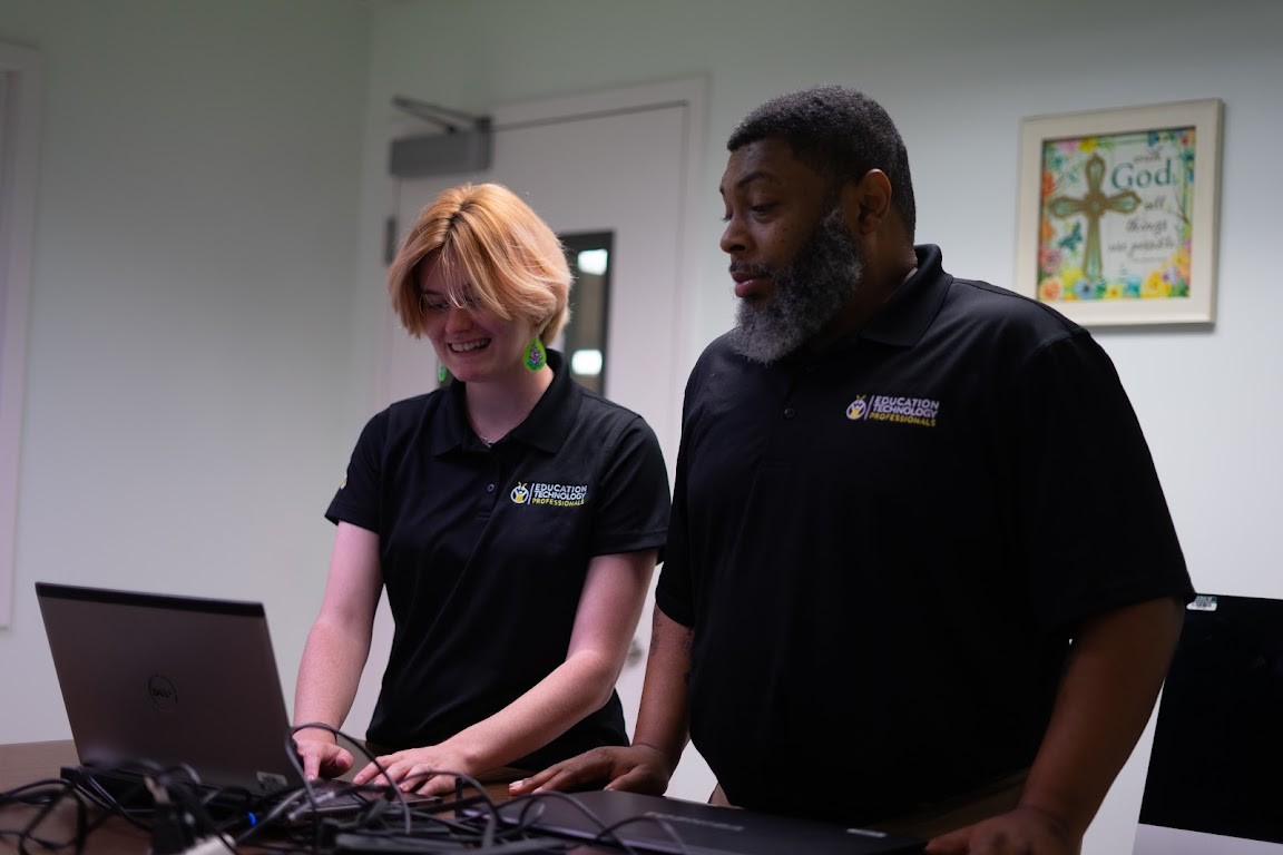 Jamiel and Grace, 2 of our IT Technicians. 