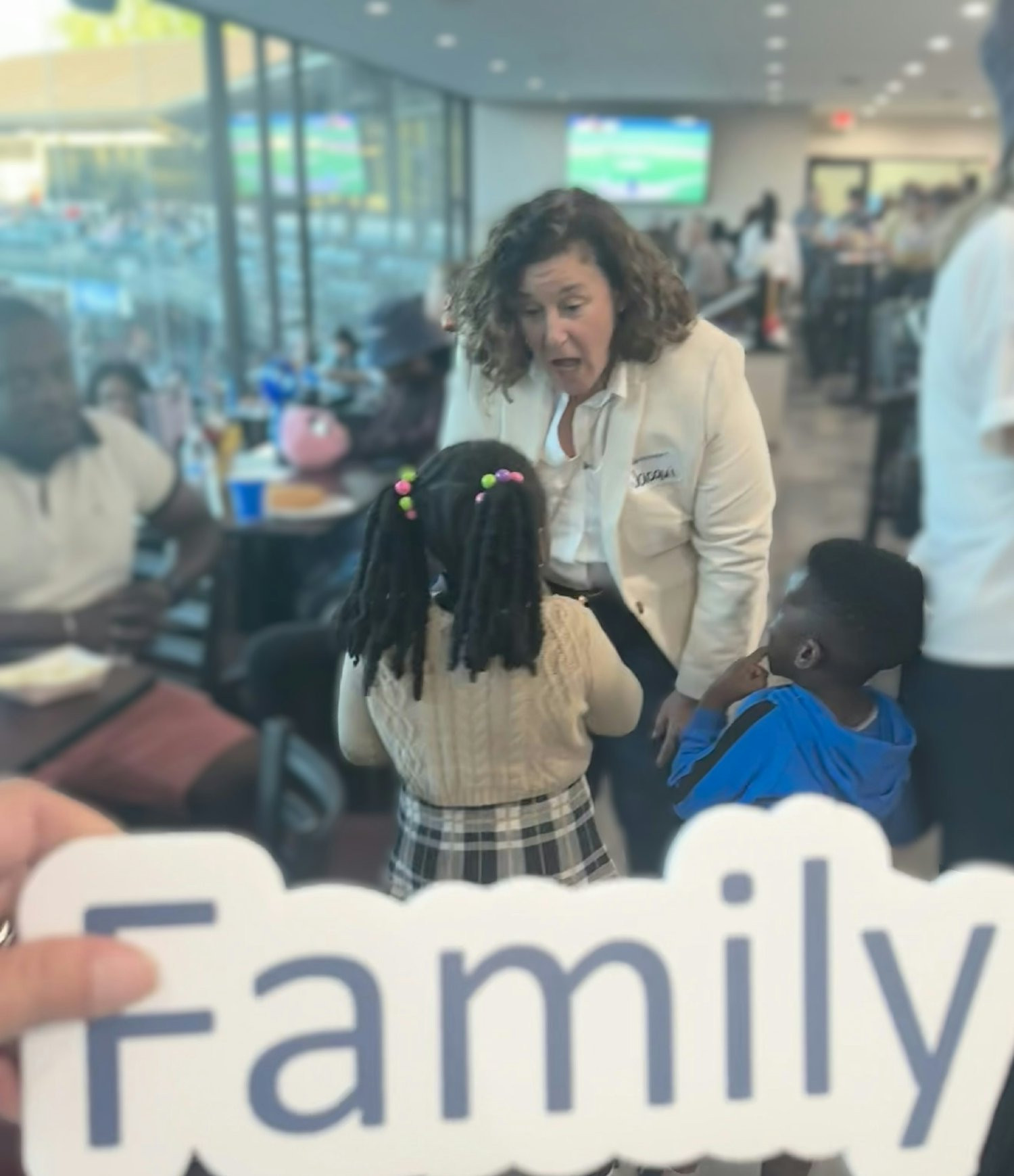 Our CSO, Jacqui, spending time with the next generation of GAMA-1 at our baseball night!
 