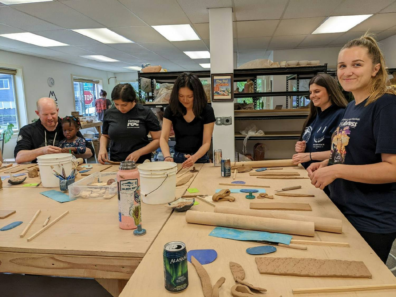 Ceramic night for morale event 
