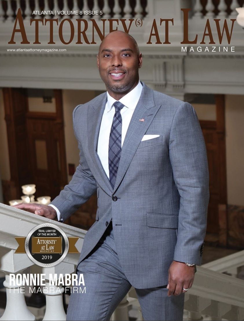 Mabra Firm Founder and Managing Partner, Ronnie Mabra featured on the cover of Attorney At Law Magazine in 2019.  
