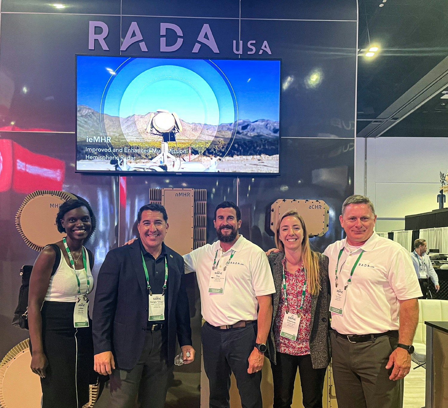 RADA USA BD & Marketing members ending the day at our exhibit at the SOFIC 2022