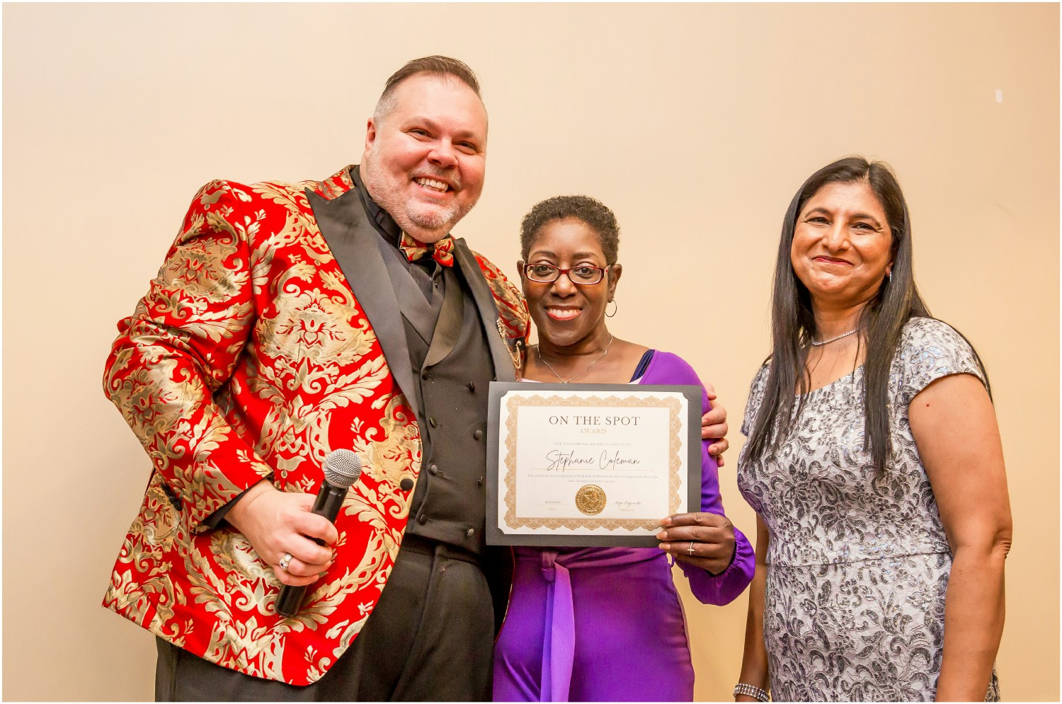 JCS recognizes our employee's success with on-the-spot awards.