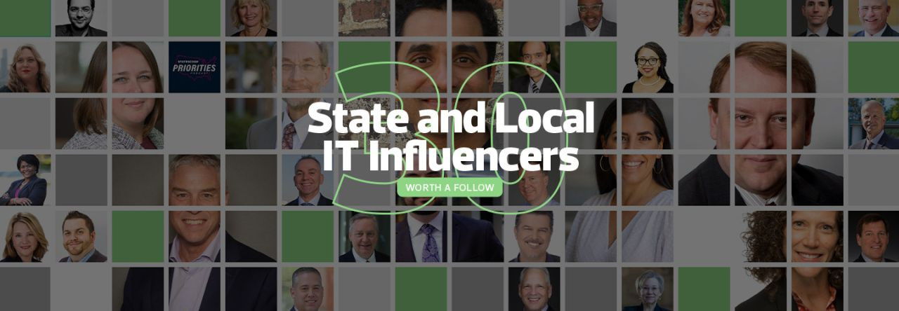 See what we're doing for our state. GTA staff recognized as
state and local government IT influencers worth a follow.