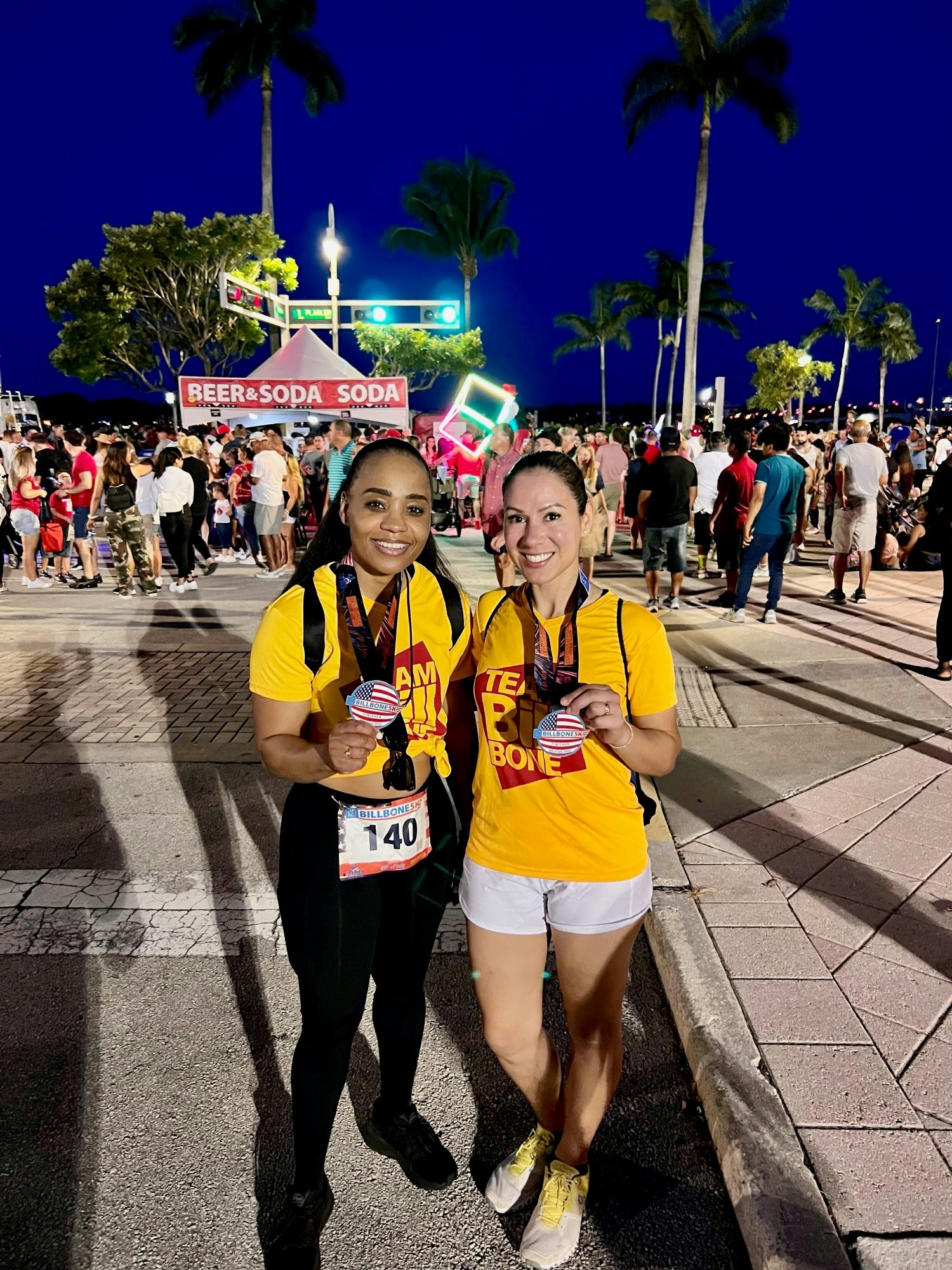 Shontae Craig and Catalina Orellana, of Ob/Gyn Specialists of the Palm Beaches, participated in the Bill Bone 5K.