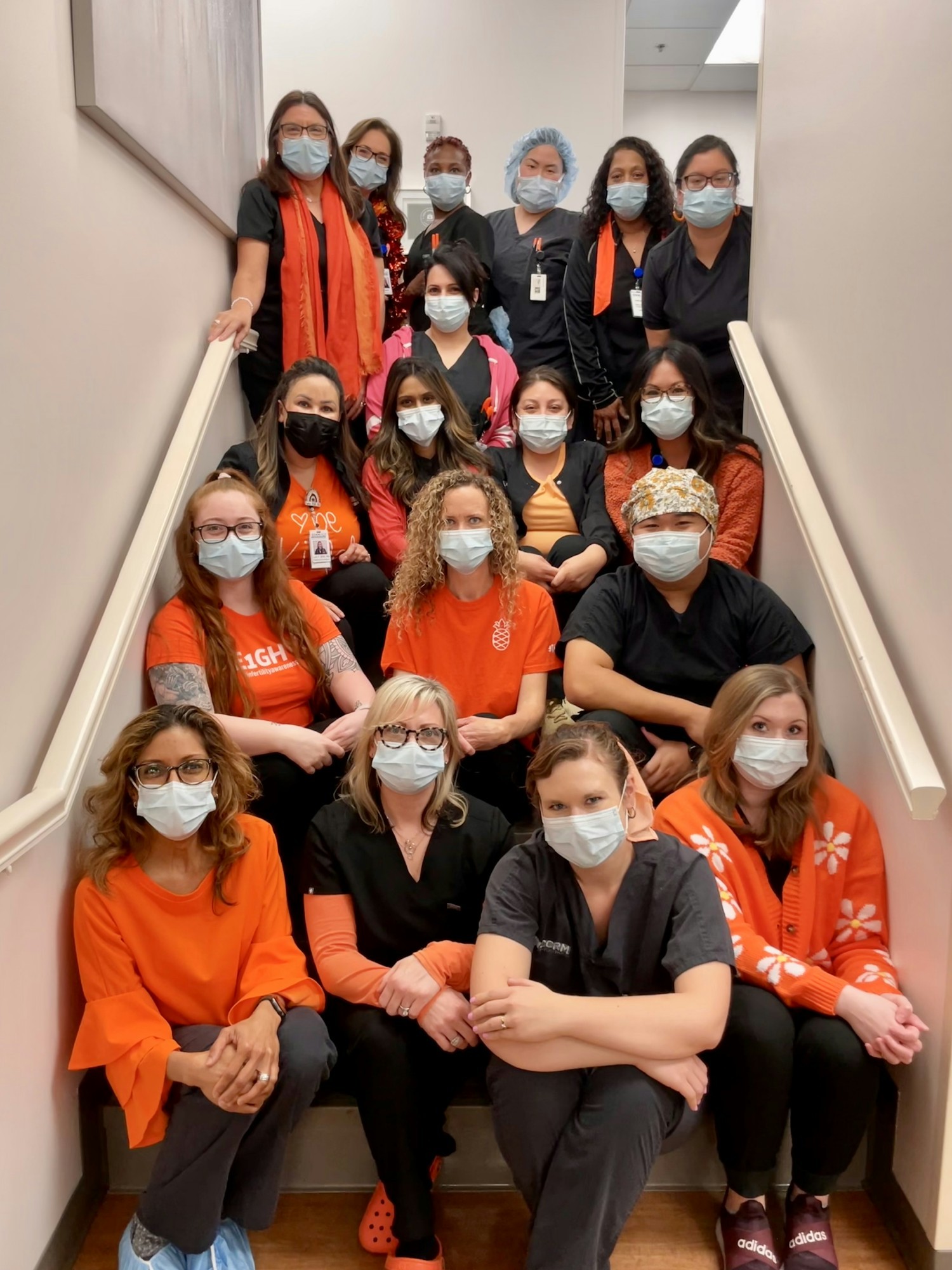 CCRM Fertility’s Dallas-Fort Worth Fertility clinic wore orange to celebrate National Infertility Awareness Week. 