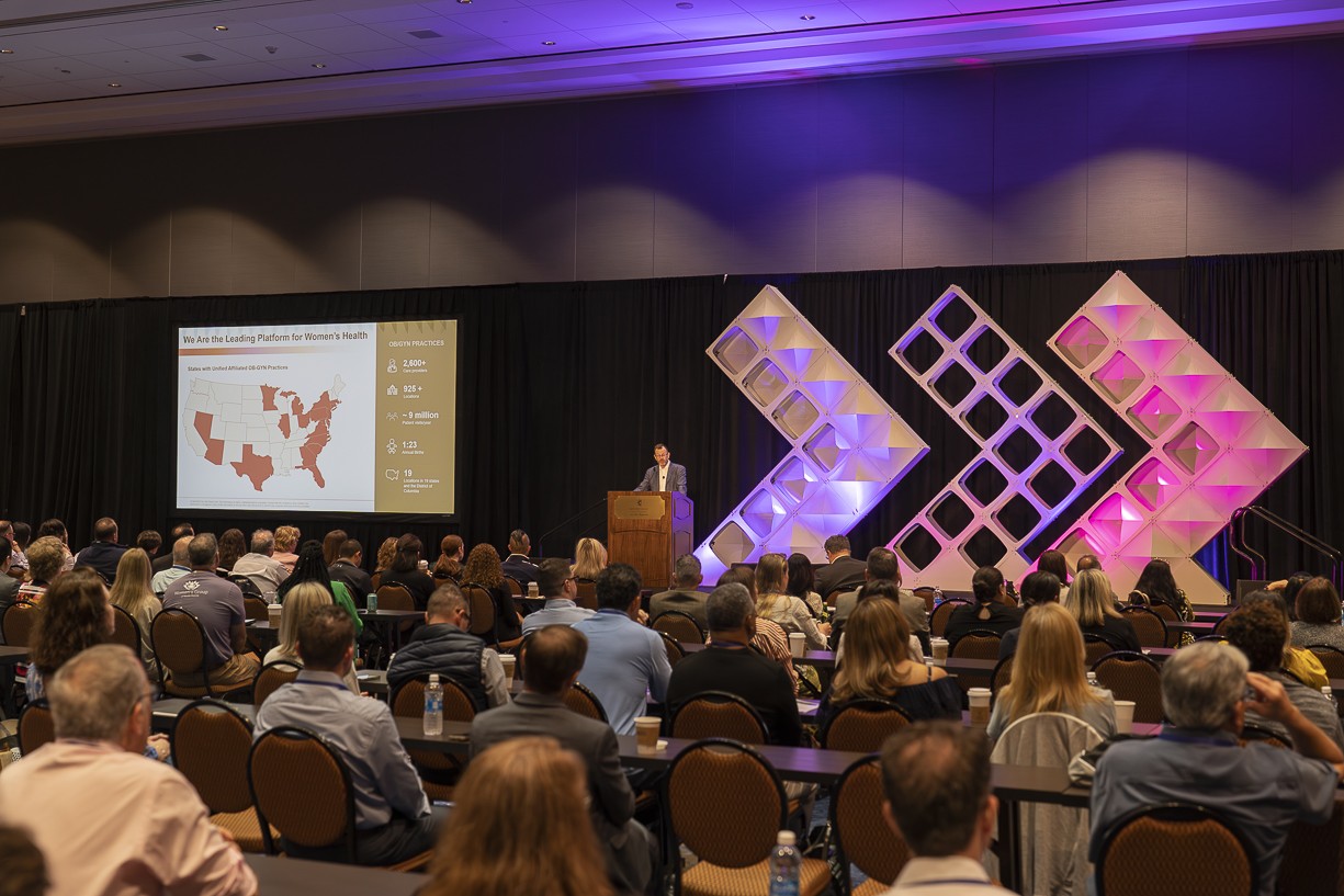 Unified President & CEO Bob LaGalia presents to women's health providers at the All States Meeting in April 2023. 