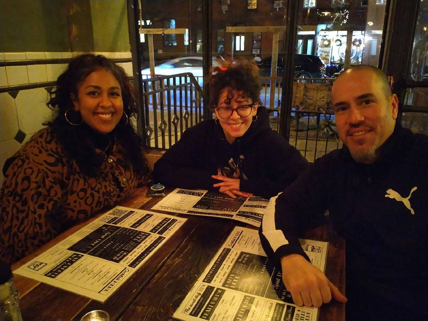 Some of the Email Operations team, Shanis, Melissa, and Dan enjoying a holiday happy hour.