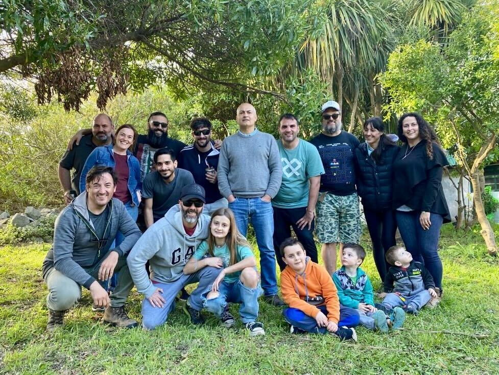 Argentina Team with family members