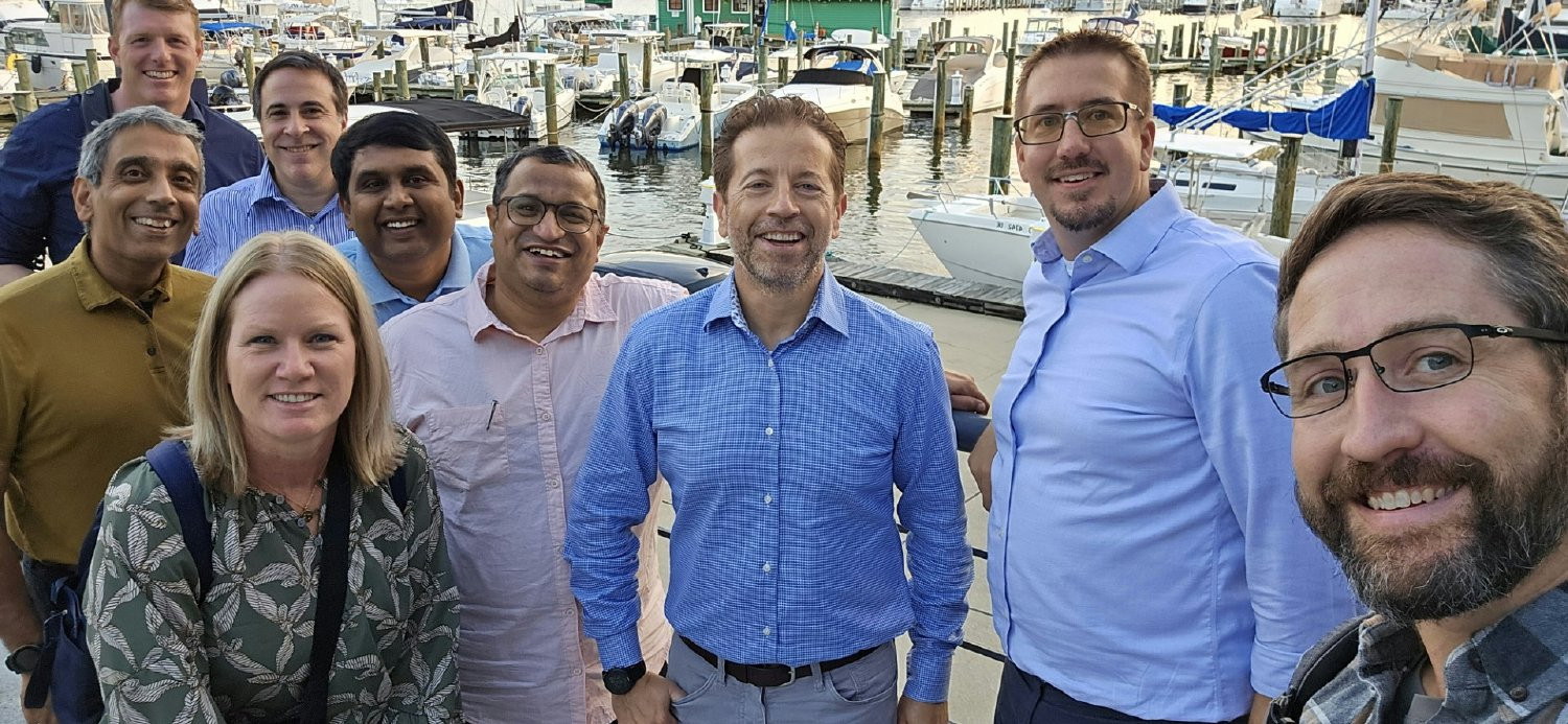 Senior Leaders at Blend enjoyng some in person camaraderie at an offsite event