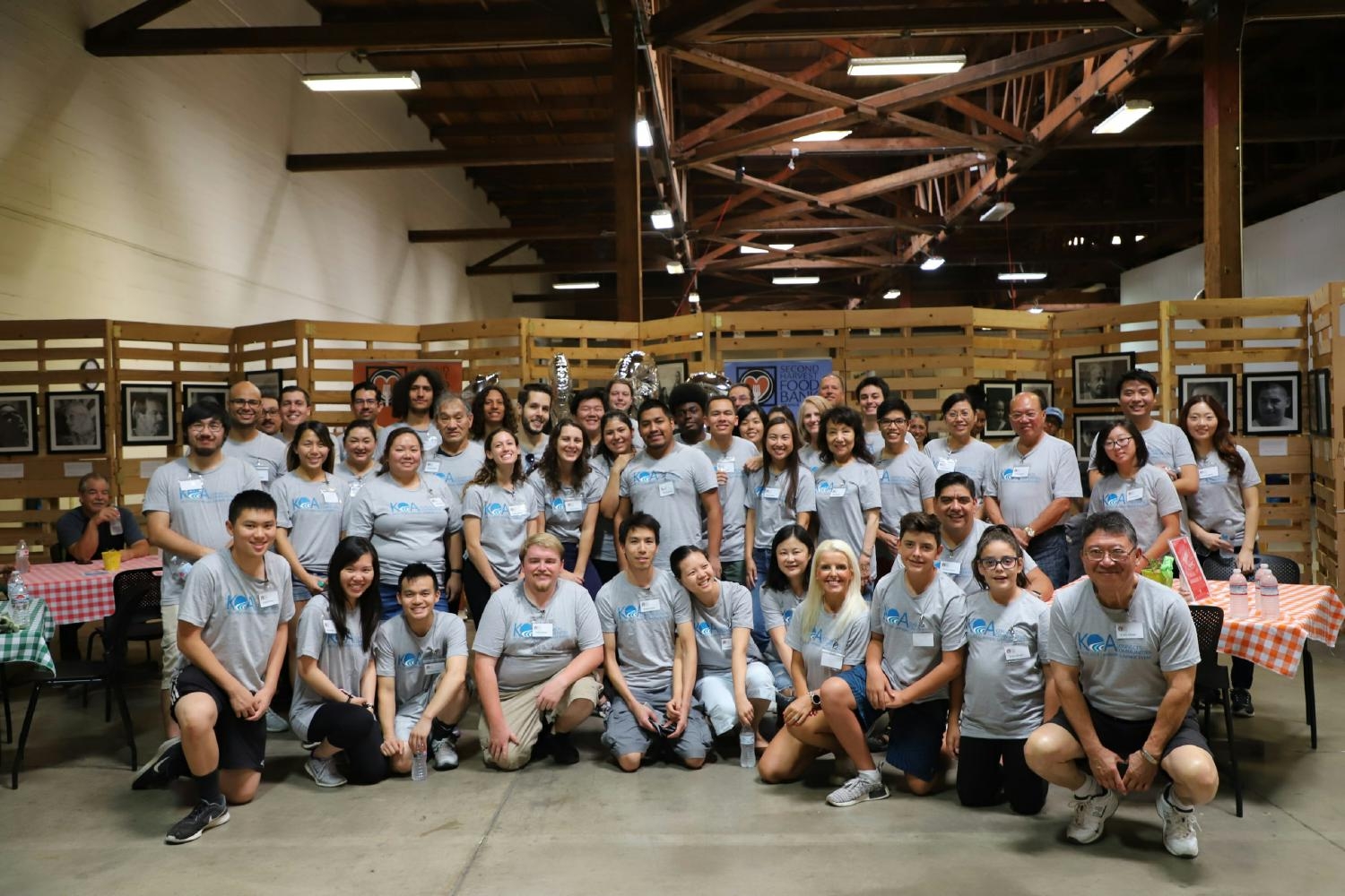 KOA employees volunteered at the local food bank faciliites.  