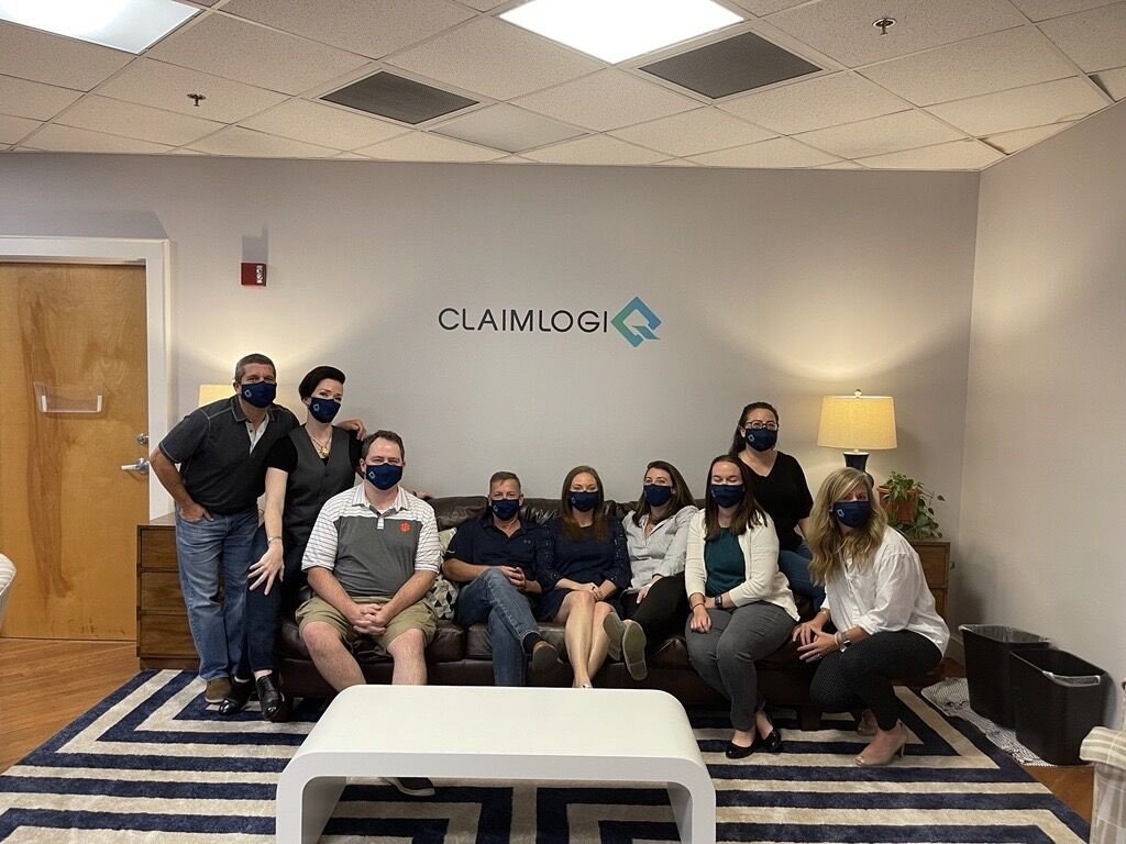 Our team masks are in! Grabbed a quick photo of the team in our 