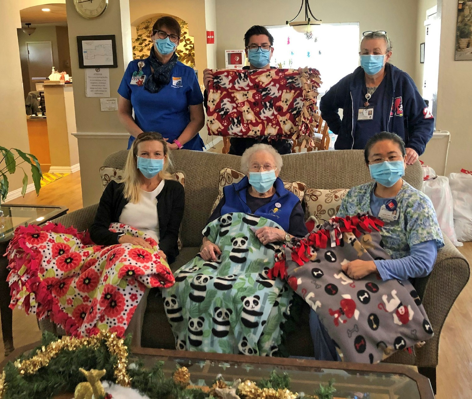 Our incredible volunteers make these blankets, keeping our patients feeling warm and loved.