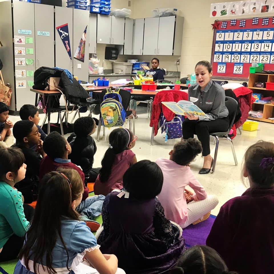 We participated in the Read Across America week volunteering at local schools.