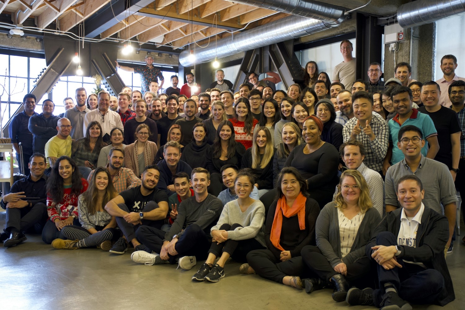 Plastiq employees at HQ in San Francisco, CA.