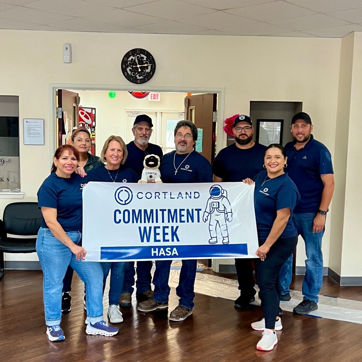 Our HASA team volunteering together during Cortland Commitment Week — living out our culture of service and teamwork.