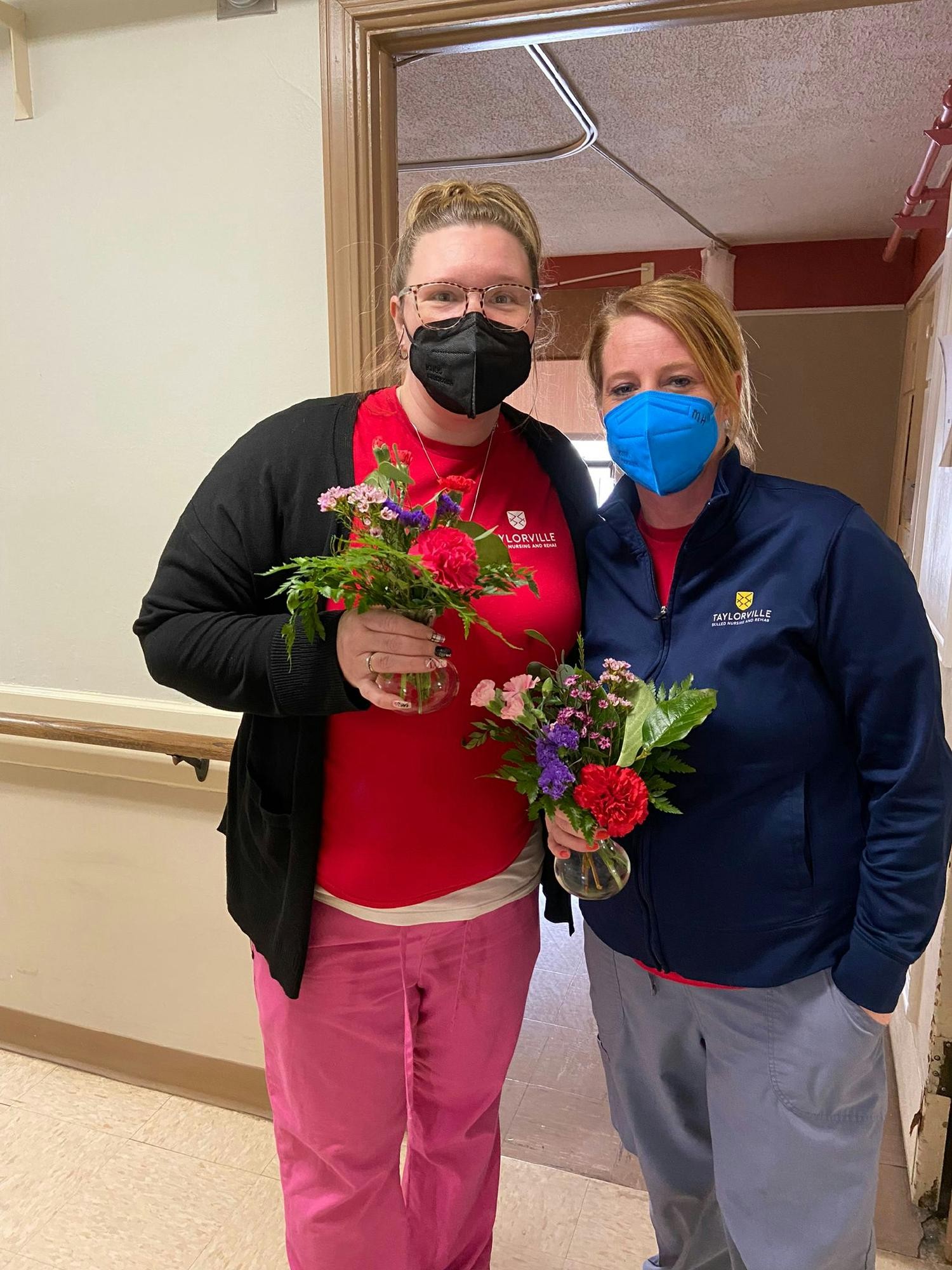 On Valentine's Day, we share the love for our staff by making sure everyone gets a rose. 