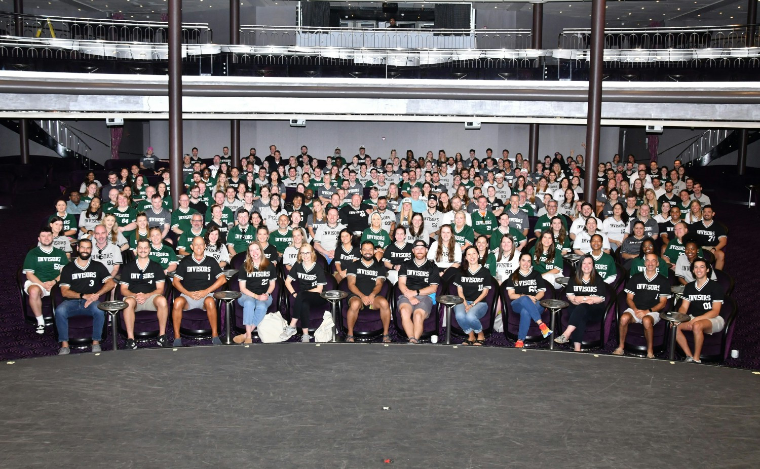 Invisors at Sea- our full team at our company-wide team-building cruise