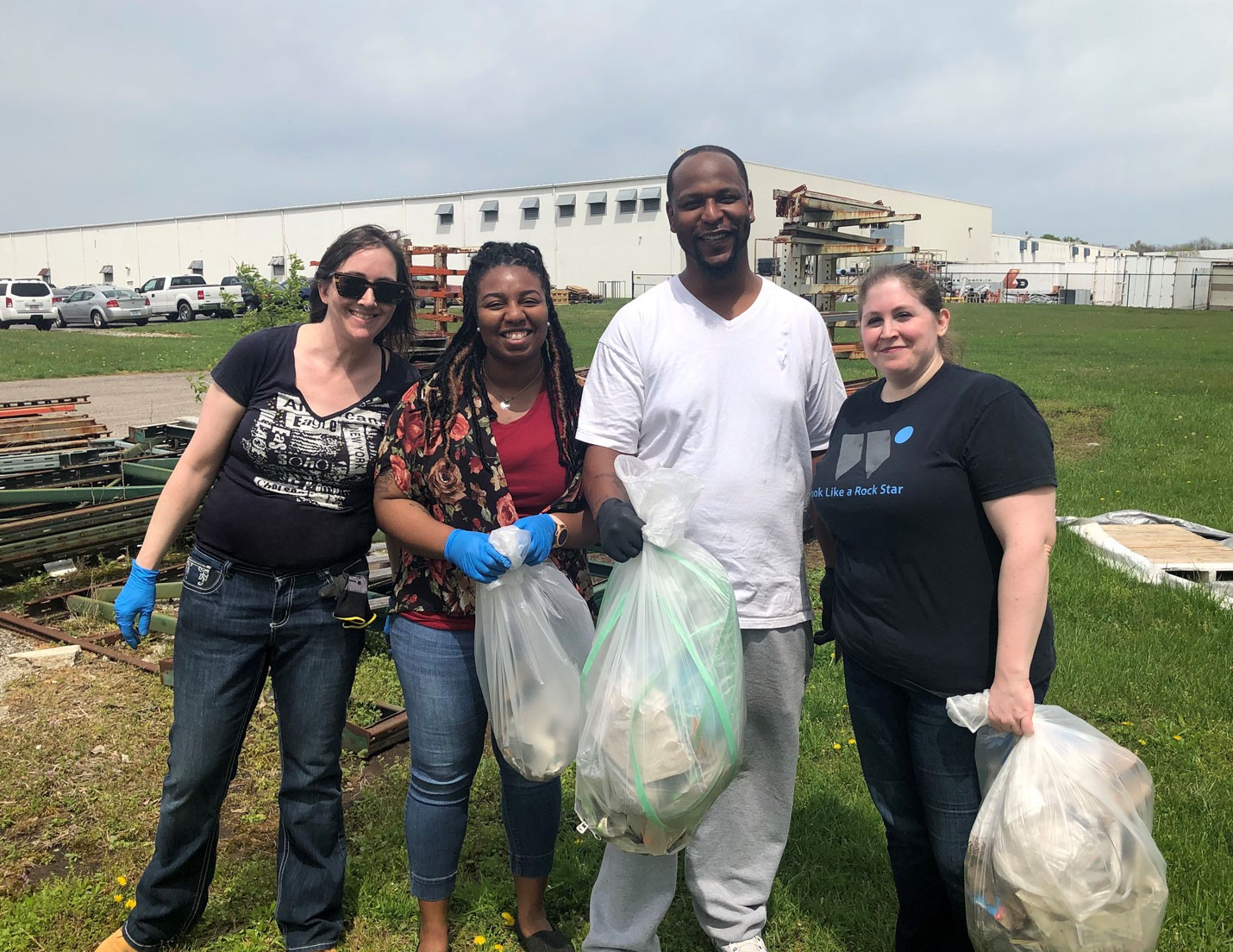 Winston Volunteers Clean Up Carton Drive