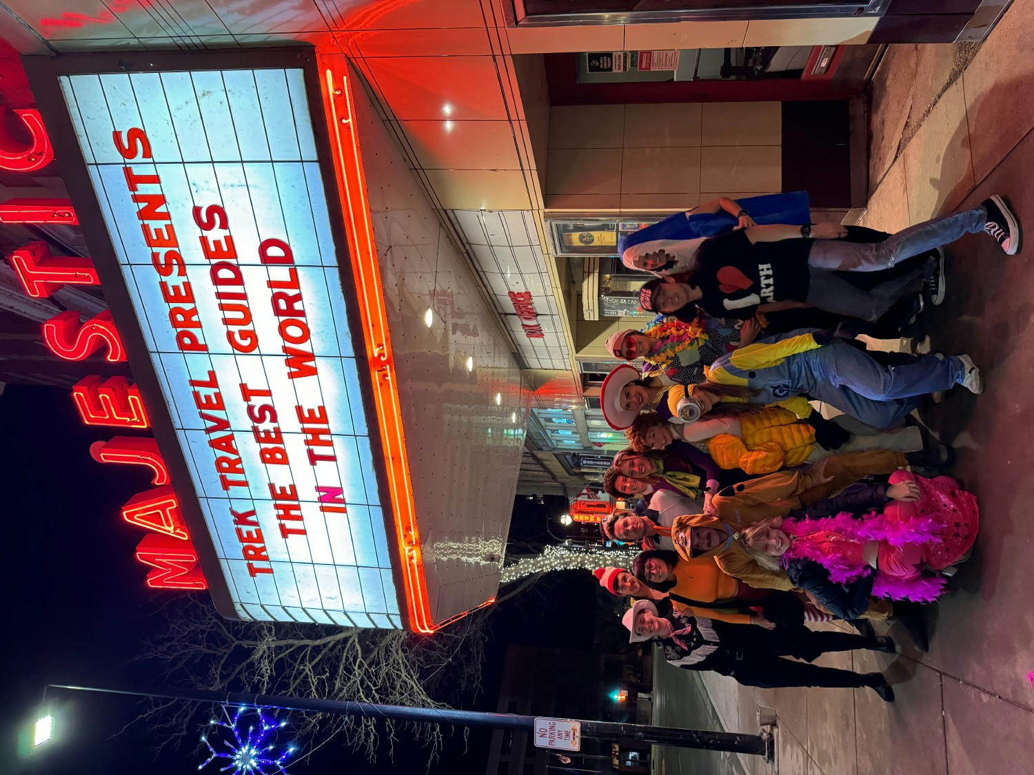 A number of Trek Travel Guides at our annual training, celebrating the last day with our iconic themed party!