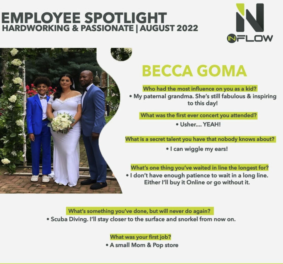❗️🥁EMPLOYEE SPOTLIGHT🥁❗️
Thank you, Becca Russow, for being such a great person!