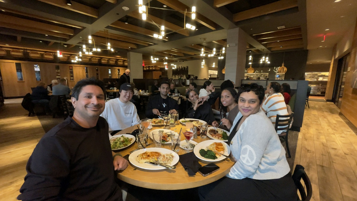 A group happy hour and dinner with ACG team members