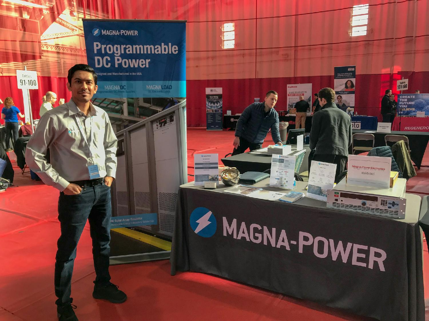 Magna-Power at a career fair. 