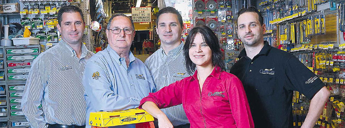 Our Founder, Vincent Costello and 4 of his children who with 2 other siblings own and operate Costello's Ace Hardware.