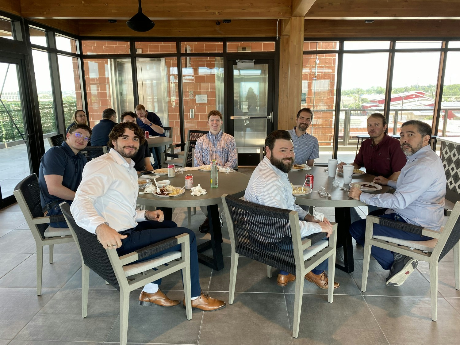 San Antonio Associates enjoy the newly completed TPB headquarters as part of revitalization of a historical district.   