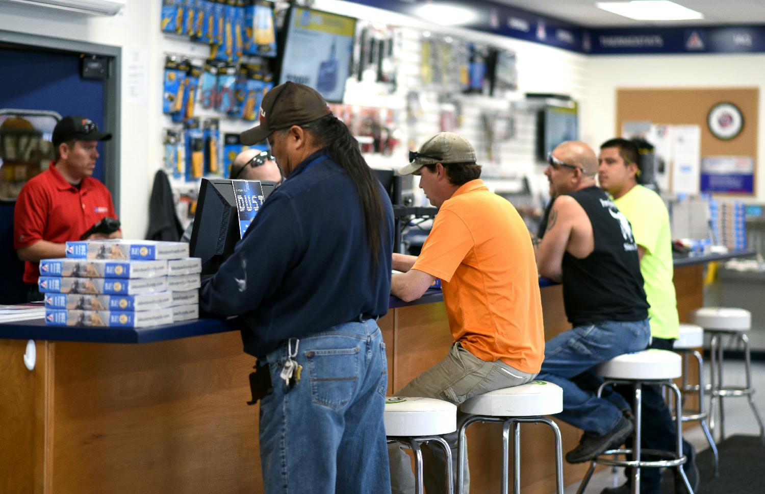 Busy Sales Counter - Santa Fe Branch